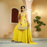 Yellow Blossom Sharara Set