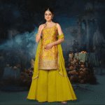 Green Garden Sharara Set