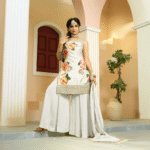 Pearlescent Blossom Sharara Set