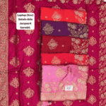 Laptop (Kcs) Satain Dola Jacquard Saroski Saree Collection
