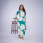 Oceanic Bloom Kurti and Palazzo Set